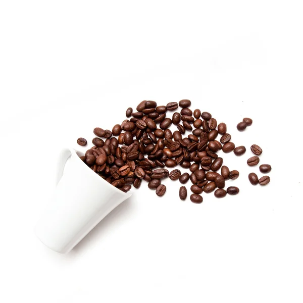 杯加豆概念的咖啡 — 图库照片