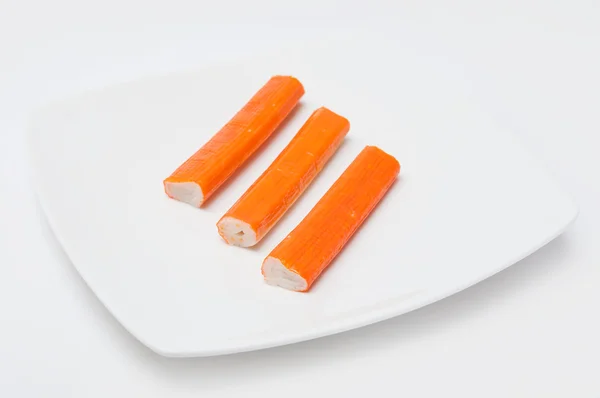 Surimi sobre fondo blanco — Foto de Stock