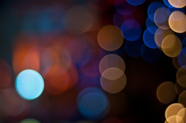 Aydınlık gece bokeh