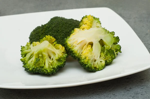 Broccoli cotti freschi primo piano — Foto Stock