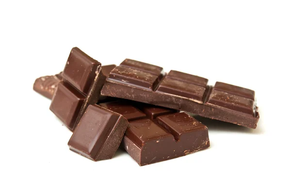 Grob Geschnittene Stücke Einer Schokoriegel — Stockfoto © NataliiaK
