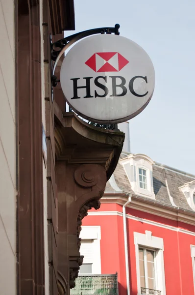 Basel - Svájc - Ügynökség Hsbc Bank - 2015. február 11. — Stock Fotó