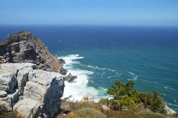 De wrede strand en rotsen bij Kaap de goede hoop - Zuid-Afrika — Stockfoto