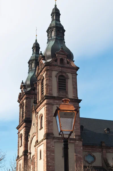 St. Fridolin Kościoła - Alzacja — Zdjęcie stockowe