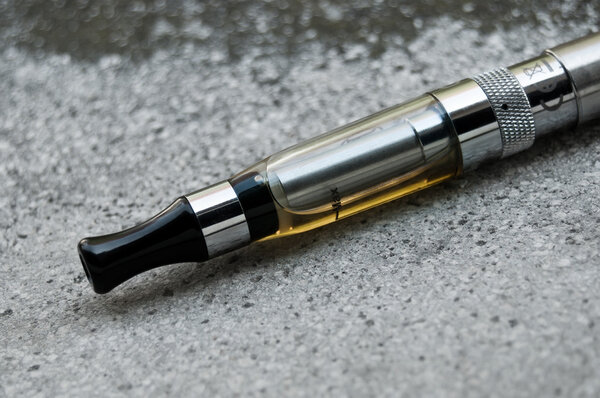E-cigarette closeup in outdoor
