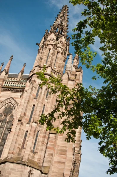 Protestantische kirche st stephen - treffpunkt - mulhouse - elsass - frankreich — Stockfoto