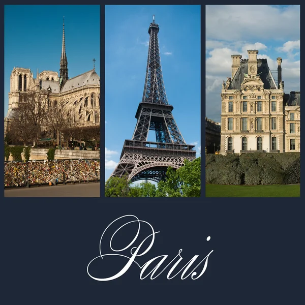 Different vieuw of Paris — Stock Photo, Image