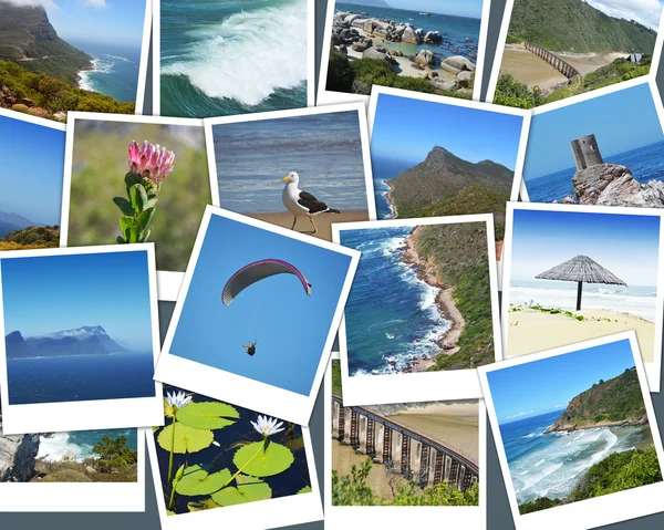 Cabo de buena esperanza - Sudáfrica instantánea fotos collage — Foto de Stock