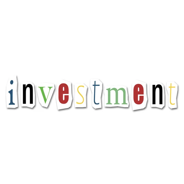Kreatives Wort - Investition — Stockfoto