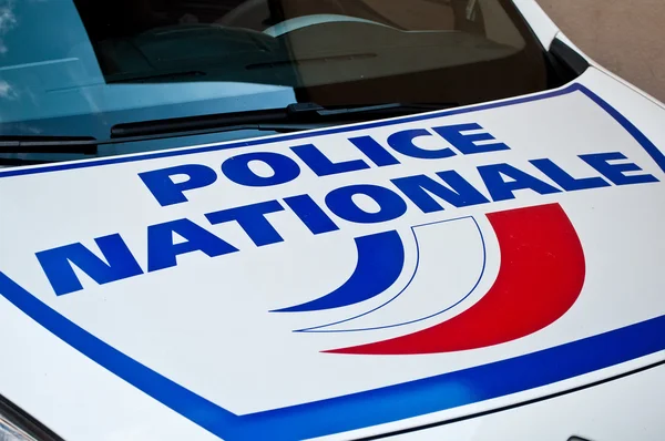 Fransk bil av polisen — Stockfoto
