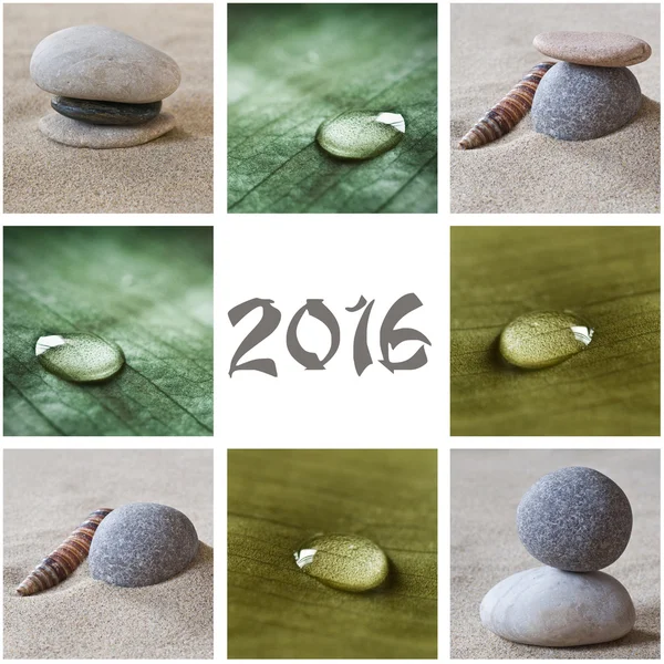 Zen collage 2016 — Stock Photo, Image