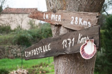 St Jacques de Compostelle ahşap paneller