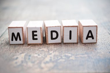 küp üzerinde ahşap Resepsiyon arka plan - medya