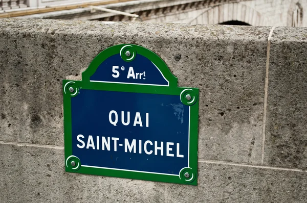 Quai Saint-Michel à Paris — Photo