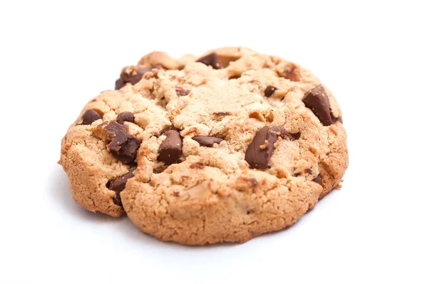 Närbild av cookie på vit bakgrund — Stockfoto