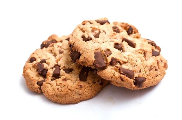 Närbild av cookies på vit bakgrund — Stockfoto