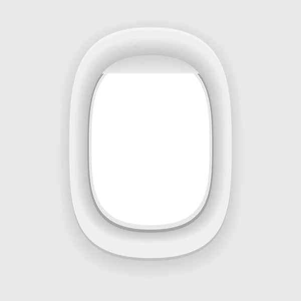Uçak pencere. Uçak Lombar izole. 
