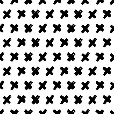 Çapraz sembolleri ile sorunsuz vektör desen.