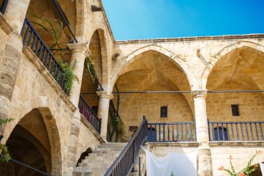 Açıklama: Büyük Han (büyük Inn) Nicosia, Kıbrıs. Kıbrıs Adası en büyük caravansarai