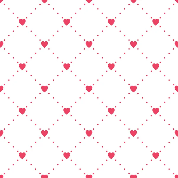 Seamless pattern with hearts. — Stock Vector