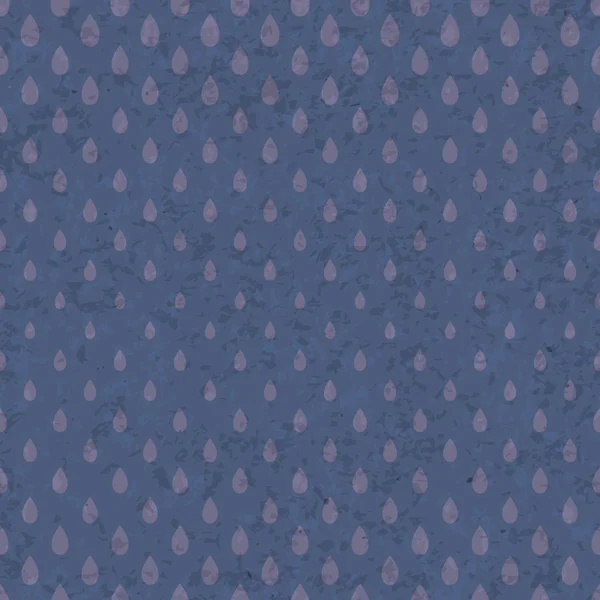 Modèle de gouttes de pluie sans couture sur une vieille texture de papier grunge — Image vectorielle