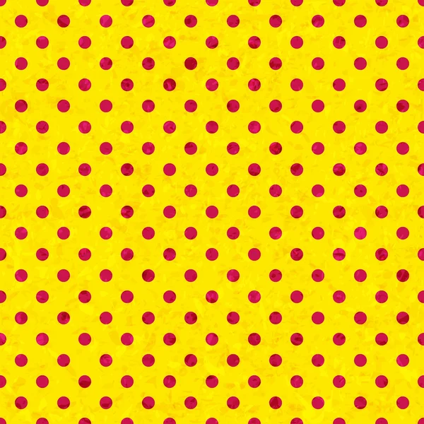 Polka dot bezešvé pattern, starý papír textury. Bezešvé pozadí — Stockový vektor