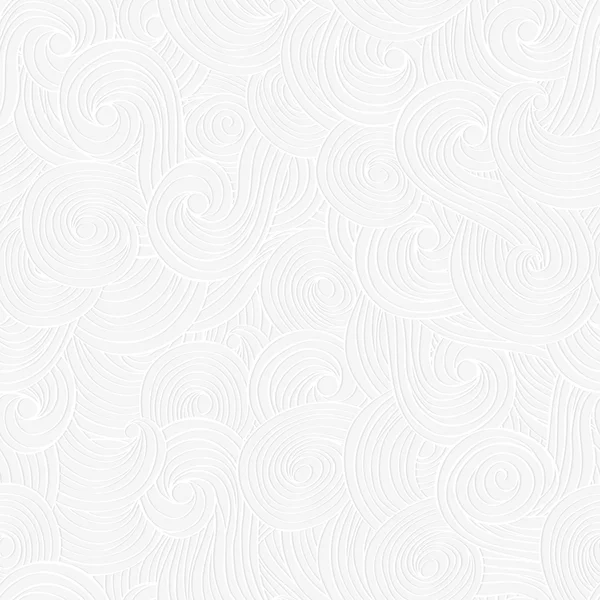 Textura de encaje de papel abstracto, patrón sin costuras de vectores, ondas, fondo de nubes . — Vector de stock