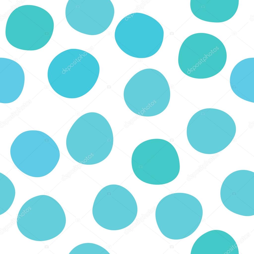 Abstract simple colorful circle seamless pattern