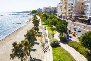 Limasol şehrinin panoramik görünüm