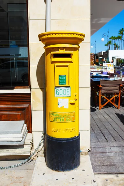 Cyprus pillar mail boxes — 图库照片