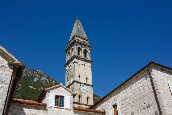 Medeltida kyrkan i Perast, Kotor Bay, Montenegro — Stockfoto