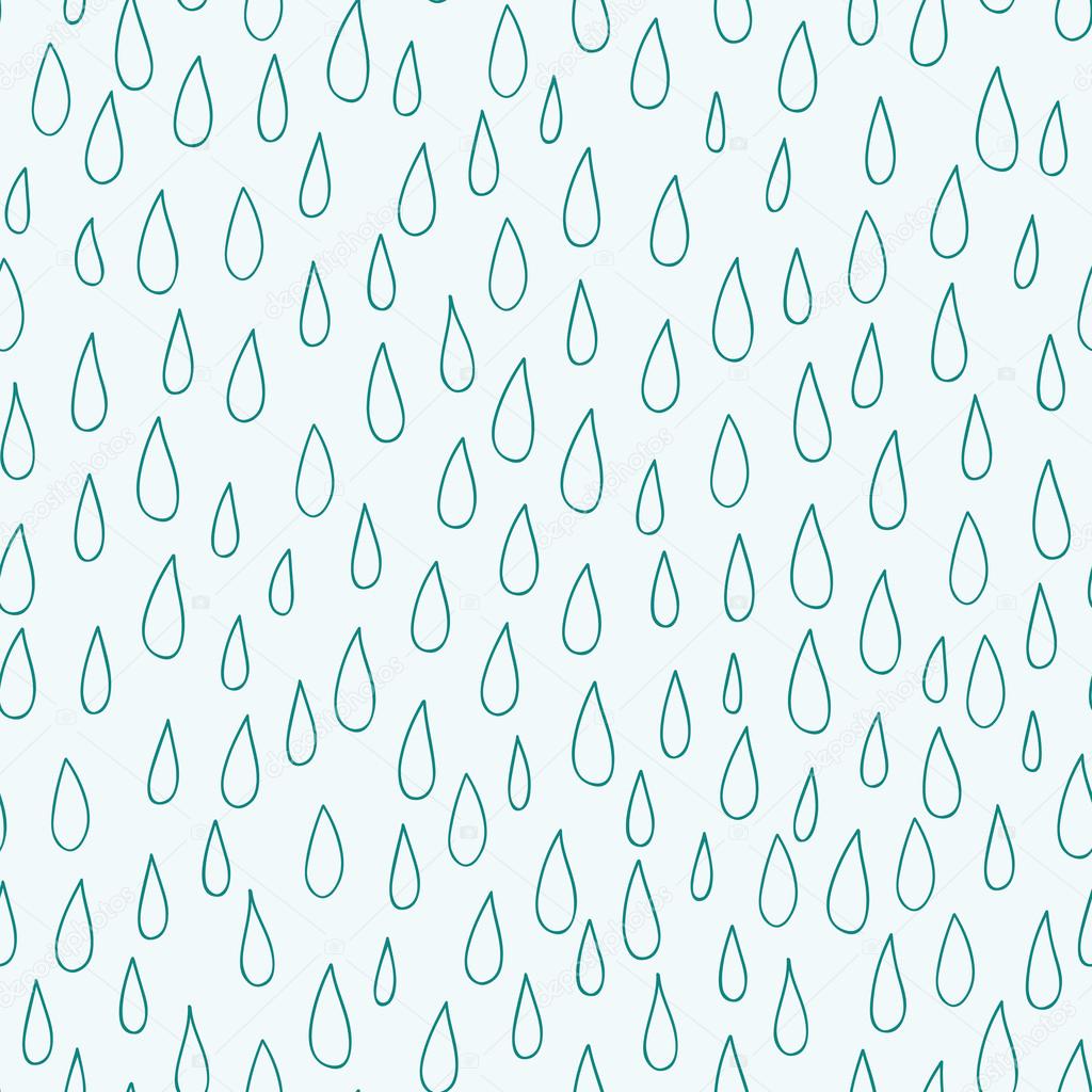 Seamless rain drops background pattern.