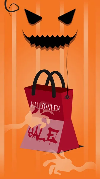 Cadılar bayramı çizgili, zombi ya da hayalet elli basit bir arkaplan satışı paketi