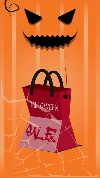 Cadılar bayramı çizgileri ve örümcek ağları olan basit arkaplan paketleri