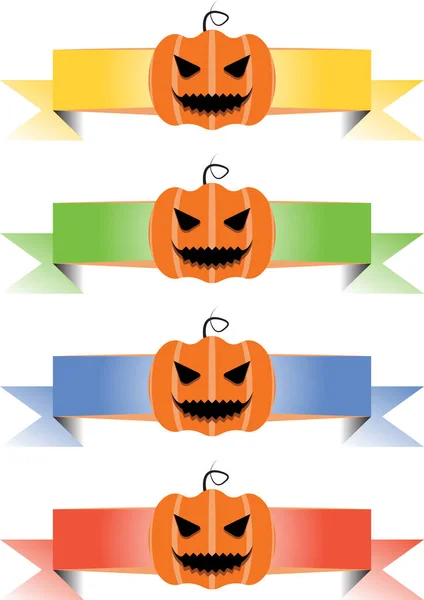 Dört renkli, siyah gözlü bir balkabağı kurdelesi.