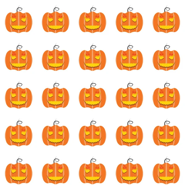 Parlayan gözleriyle Cadılar Bayramı kabağı deseni