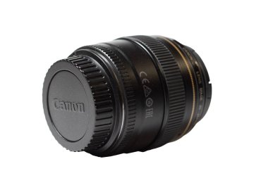 Grodno, Belarus - 11.06.2020: Canon 85 mm f / 1.8 USM lensler