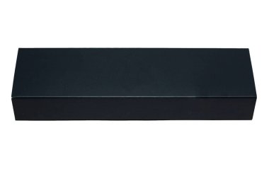 İzole edilmiş beyaz arkaplanda sapı olan hediye kutusu