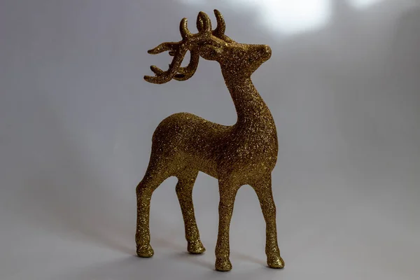 Brinquedo Veado Dourado Natal Veado Dourado — Fotografia de Stock