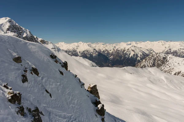 Risoul Resort Alpes Franceses Invierno Montañas Nevadas Francia Europa — Foto de Stock