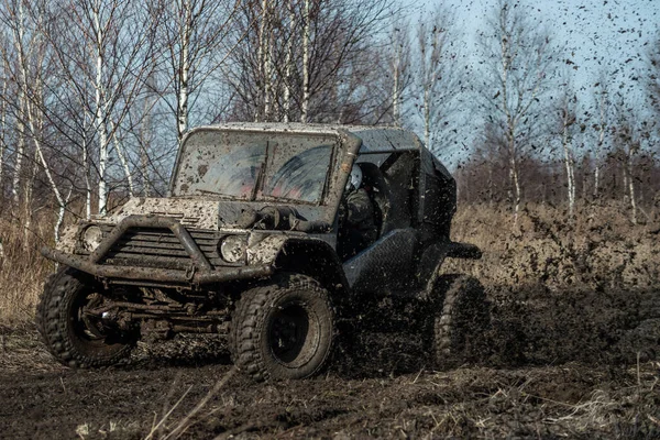 Chechlo Klucze Poland Şubat 2014 Offroad 4X4 Kum Sahası Rallisi — Stok fotoğraf