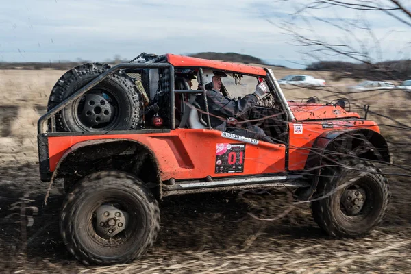 Chechlo Klucze Poland February 2014 Offroad 4X4 Sand Ground Rally — стоковое фото