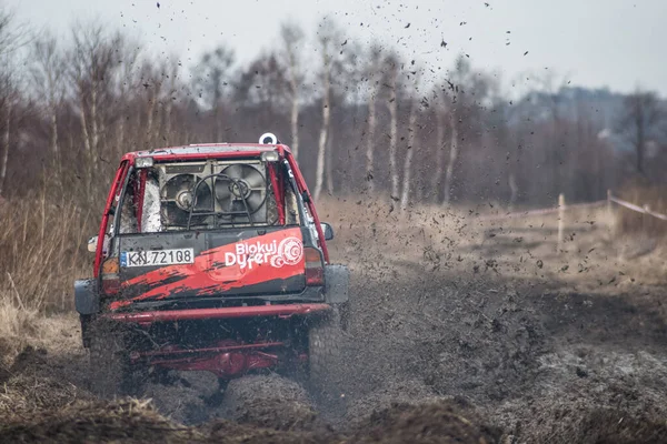 Chechlo Klucze Poland February 2014 Offroad 4X4 Sand Ground Rally — стоковое фото