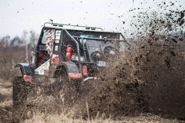 Chechlo Klucze Poland February 2014 Offroad 4X4 Sand Ground Rally — Stock Photo, Image