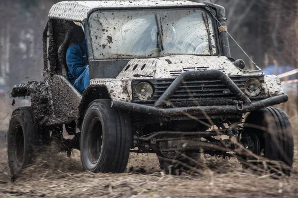 Chechlo Klucze Poland February 2014 Offroad 4X4 Sand Ground Rally — Stock Photo, Image