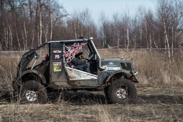 Chechlo Klucze Poland Лютого 2014 Offroad 4X4 Sand Ground Rally — стокове фото