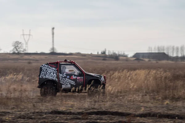 Chechlo Klucze Poland Лютого 2014 Offroad 4X4 Sand Ground Rally — стокове фото