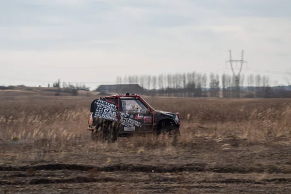 Chechlo Klucze Poland Лютого 2014 Offroad 4X4 Sand Ground Rally — стокове фото