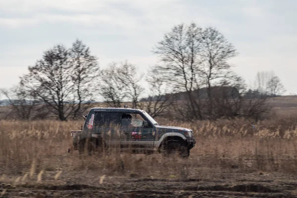 Chechlo Klucze Poland Şubat 2014 Offroad 4X4 Kum Sahası Rallisi — Stok fotoğraf