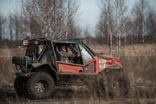 Chechlo Klucze Poland February 2014 Offroad 4X4 Sand Ground Rally — стоковое фото